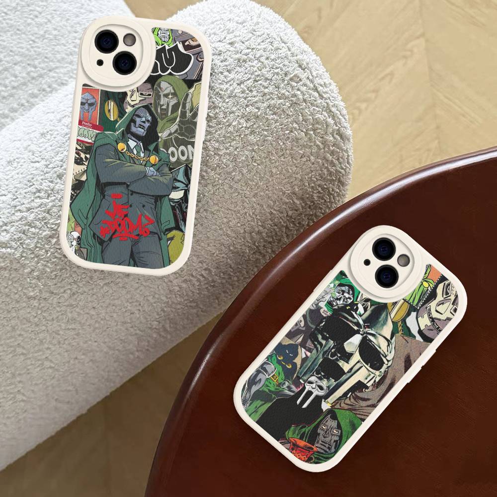 MF-DOOM Rapper For IPhone 16 15 14 16E 13 12 11 Pro Max Plus Phone Leather Case
