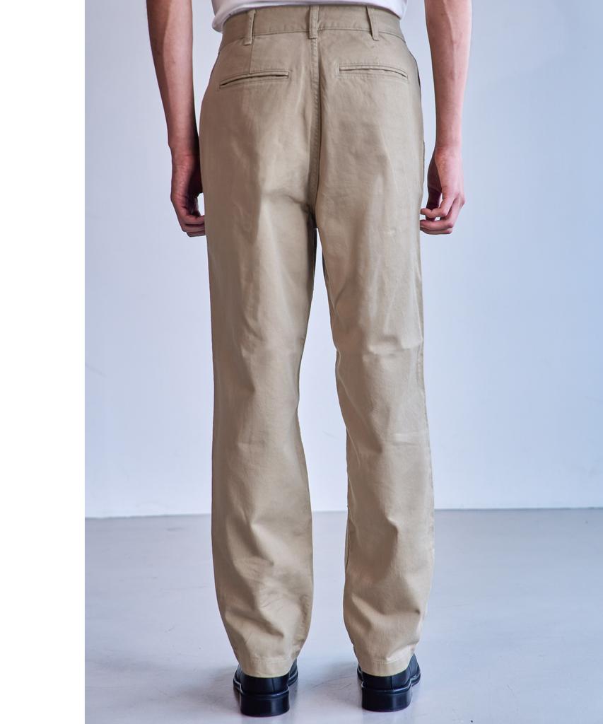 MANNERGRAM [Banset Japanese Imported Fabric] Cation Cotton Pants Regular Fit_Fit5 Beige
