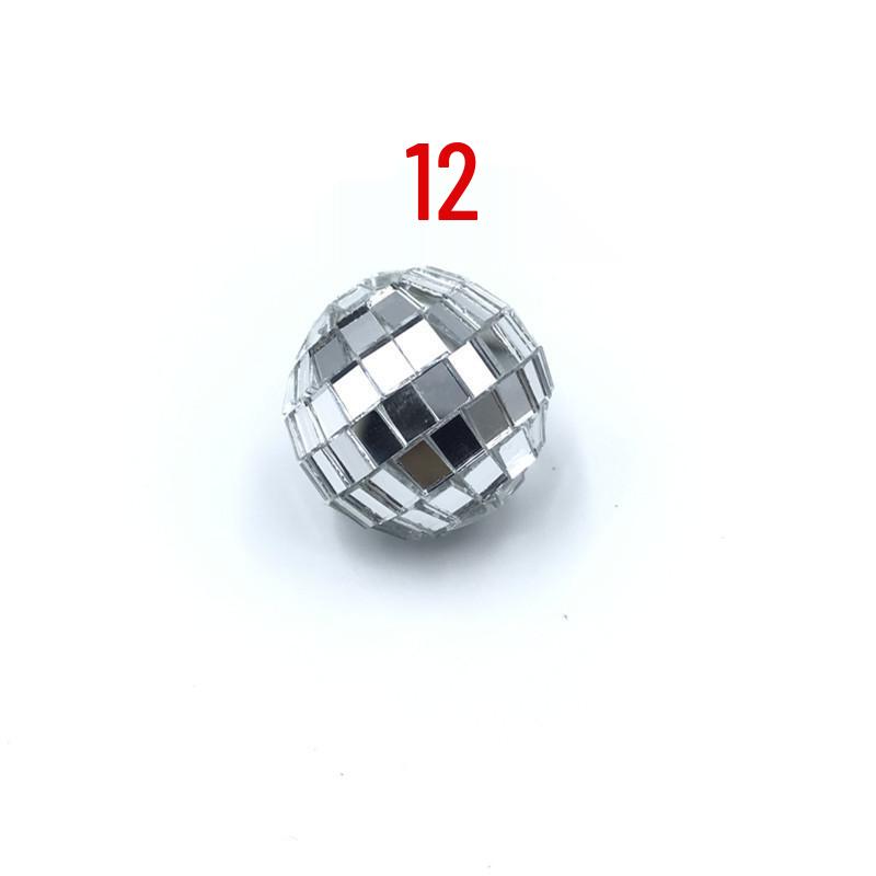 Mirror Ball Lace Glass Ornaments for Birthday Cake Decoration and Pastry Arrangements