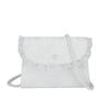 Sweet wind lace oblique span small bag fashionable small fresh popular pearl chain shoulder bag