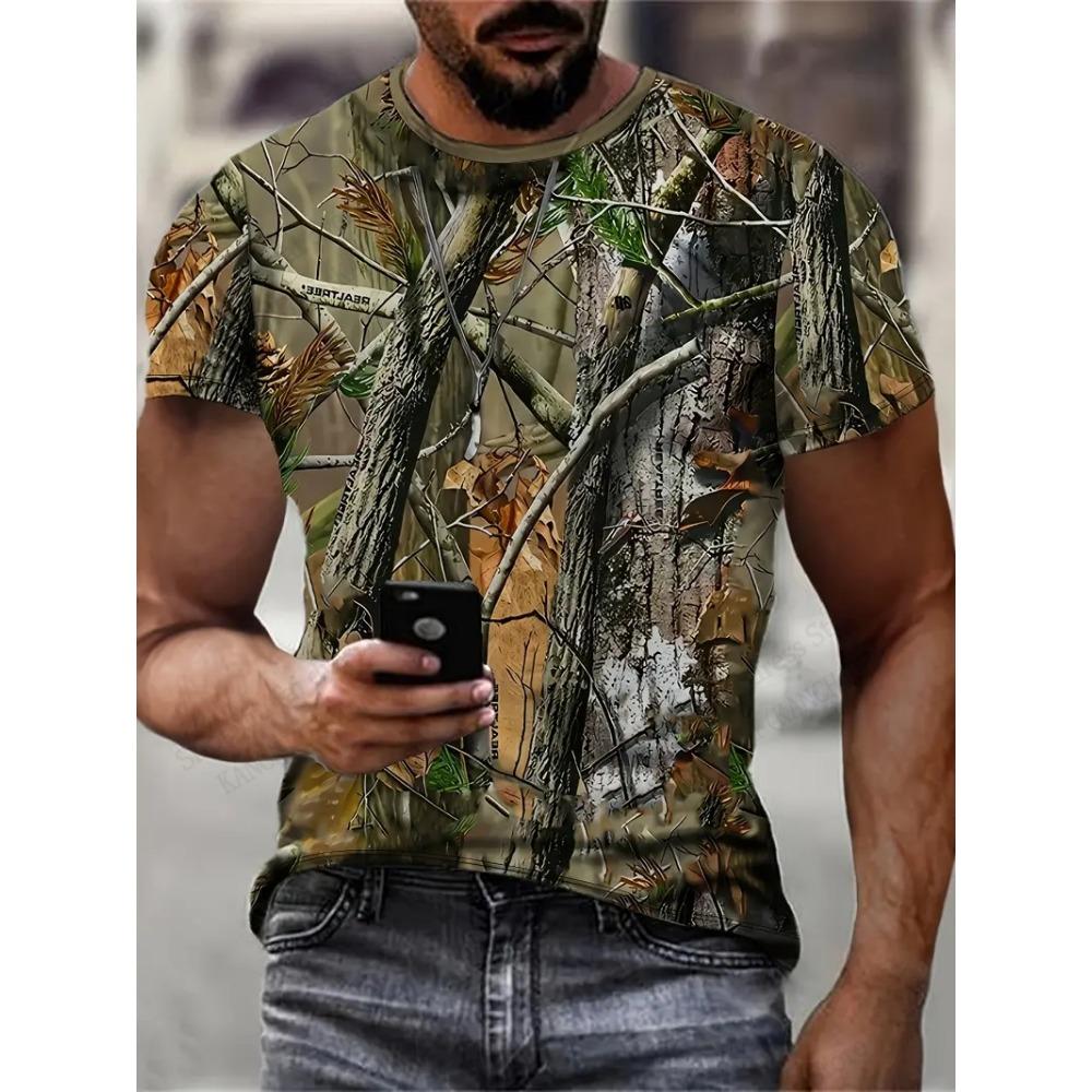 Men's Tactical Camo Camouflage 3d Print T-shirt Men Women Fashion Short Sleeve Tshirt Kids Tops Tees Men Clothing Outdoor Sports