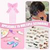 Hair Clip Organizer Bow Shape Hairpin Storage Rack Barrette Organizer For Women Girls Barrette Closet Wall Dressing Room Bedroom