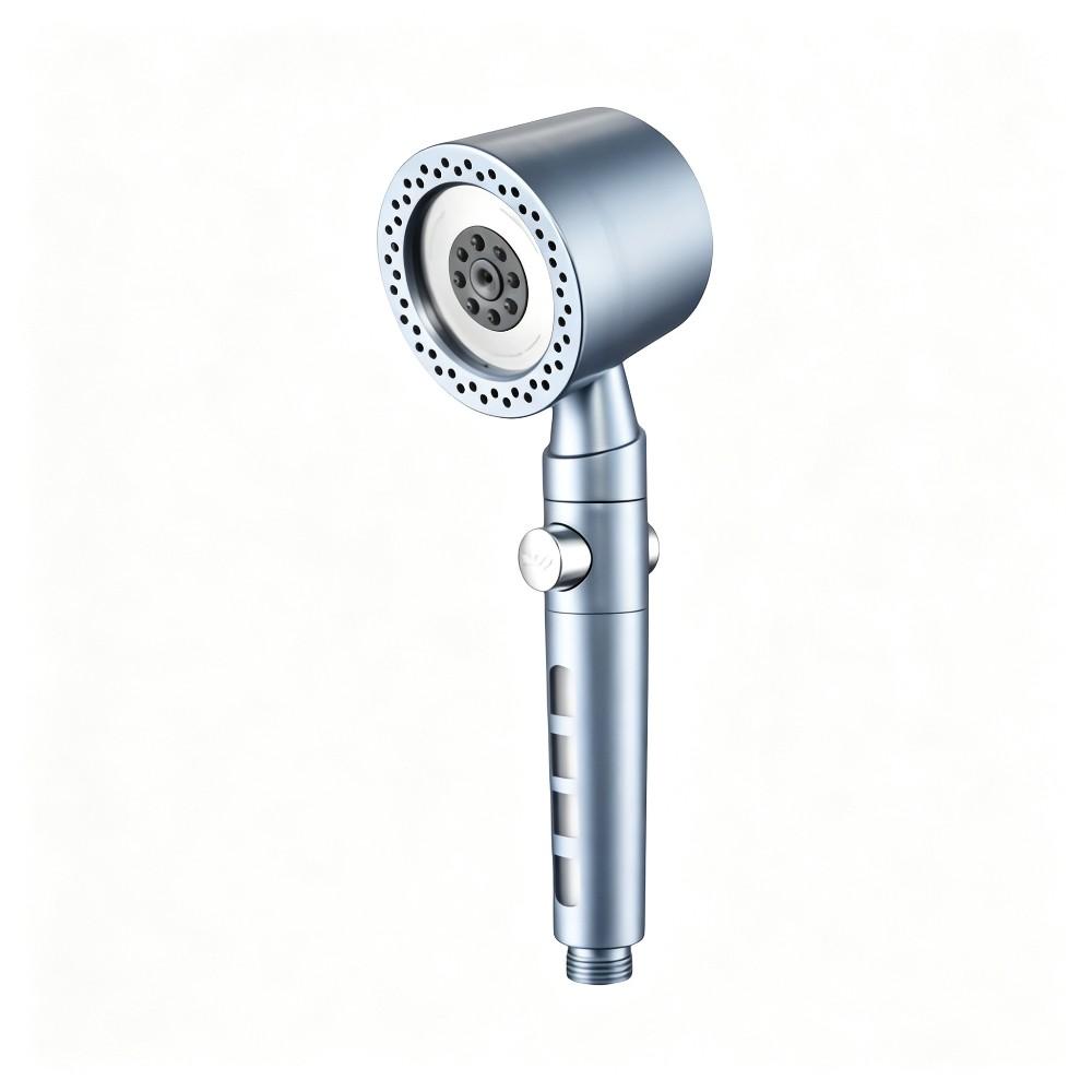 High-Pressure Handheld Shower Head Water-Saving Design with One-Key On/Off Switch Durable for Bathroom Home Shower Accessory