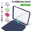 Split Design Case Auto Wake/Sleep Funda e-Reader Cover for KOBO Libra Color/2 7 inch N428 N418