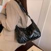 Large Capacity Crossbody Bag Korean Style Nylon Handbag Bright Space Cotton Tote Bag  Autumn Winter