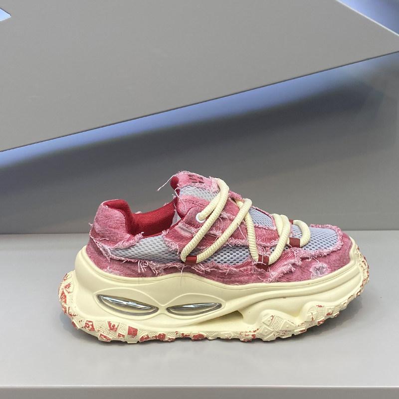 Summer new air cushion bottom dad shoes make old mesh breathable retro casual shoes v2
