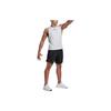 adidas Solid Color Logo Casual Sport Moisture-Wicking Athletic Tank Top Men Tops White HP1755