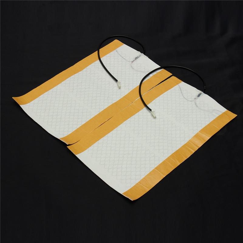 Universal 12V Car Seat Heater Carbon Fiber Car Seat Heat Pads Kit 2/5/6 Level Round Switch Cushion Set Winter Warmer Seat Covers 2Pc Heater Pads
