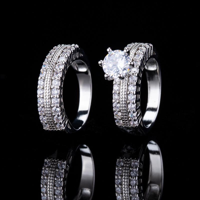 Couple Ring Premium Sense Pair Ring Ladies Engagement Ring Jewelry