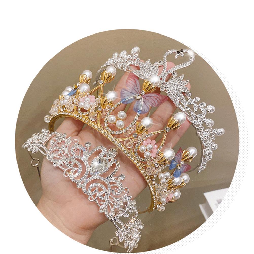 Moderna Para Tiara Adornada con Cristales Perfecta para Ocasiones Especiales