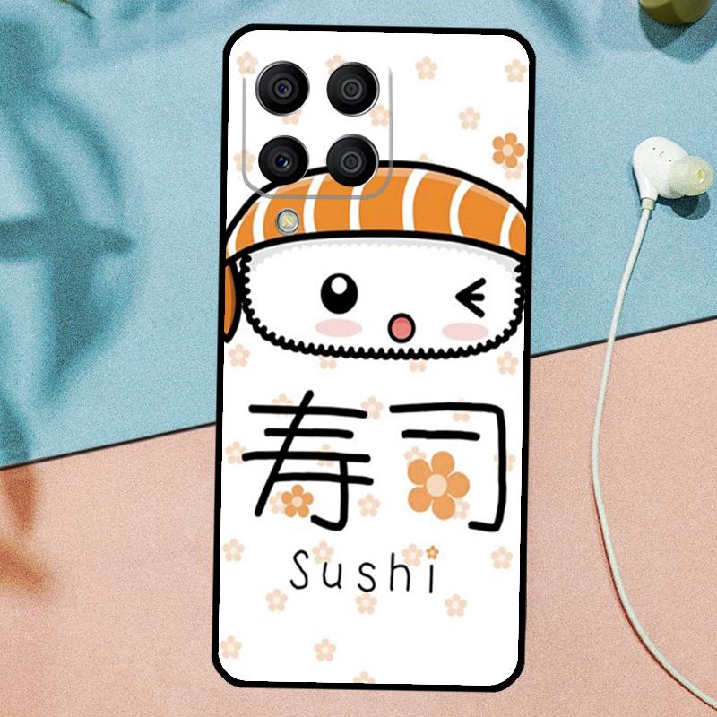 Sushi Maki Rice Kitchen Food Cute For Samsung Galaxy M21 M31 M11 M13 M33 M53 M16 M06 M12 M14 M15 M35 M55 M34 M54 M32 M52 Case