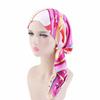 New Shimmer Pre-Tied Hat Women Muslim Hijab Turban Long Tail Headscarf Beanies Bonnet Hair Loss Chemo Cap Head Wrap Bandanas
