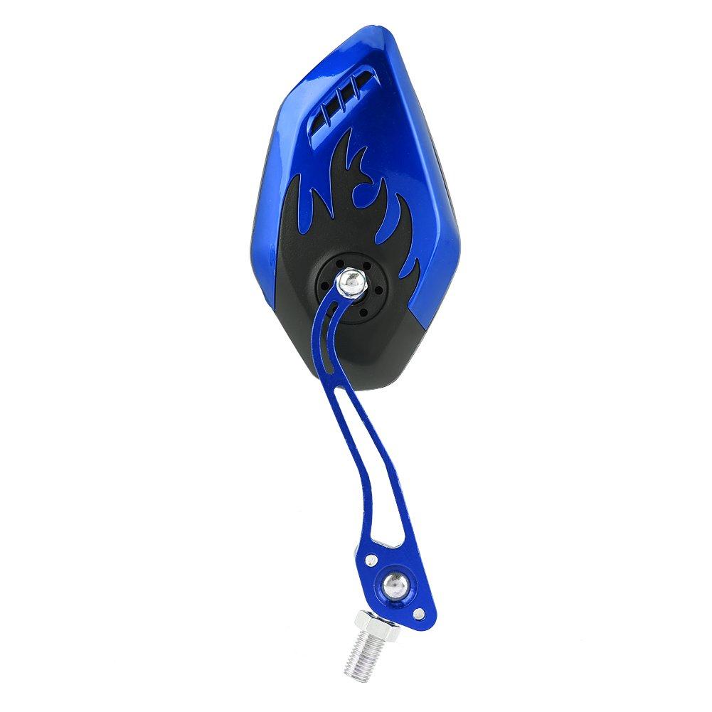 Specchio Moto Set Sinistro e Destro 10mm, Specchio Scooter-Qiilu Universale 8mm 10mm Moto Scooter
