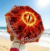 Eye Sauron 8 Ribs 3Fold Black Glue Uv Protection Umbrella Sun Protection Rainproof Compact Folding Umbrella For Travel Daily Use C9239