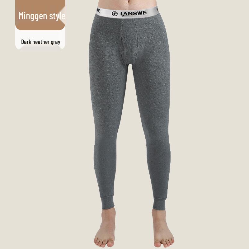 Pánské zeštíhlující podzimní/zimní kalhoty z bavlny a vlny Langsha