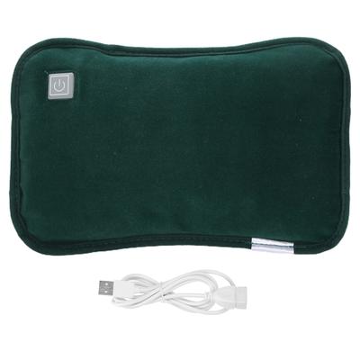 Hand Warmer Waterproof Electric Heating Pillow USB PlugIn Handwarmer Pocket Pouch(Dark Green )