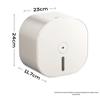 FEEGOO Wall-Mounted Center-Pull Toilet Paper Dispenser, Milky White