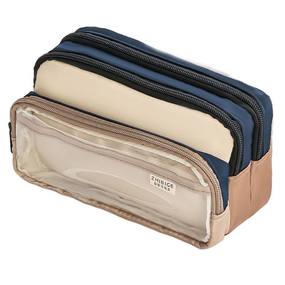 Multi-layer Stationery Storage Bag Large Capacity Pen Pencil Case Pencil Bag  Kids Gift