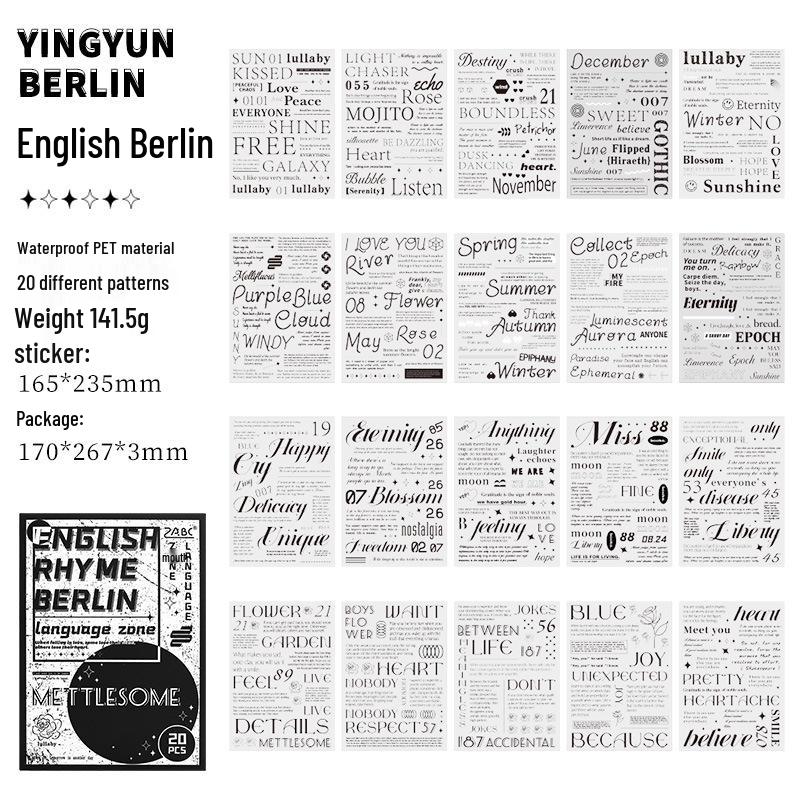 Retro Journaling English Collage Series: Scenery DIY Sticker Book