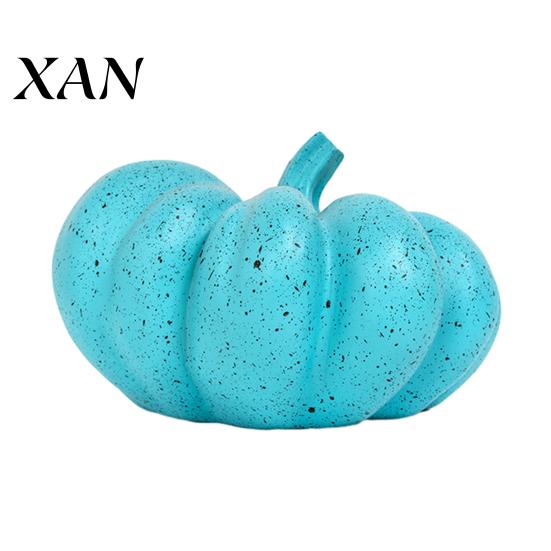 Simple Style Pumpkin Decoration Halloween Ornaments, Resin Delicate Texture Stable Sculpture, Spotted Ornament Textured Accents, for TV Cabinet