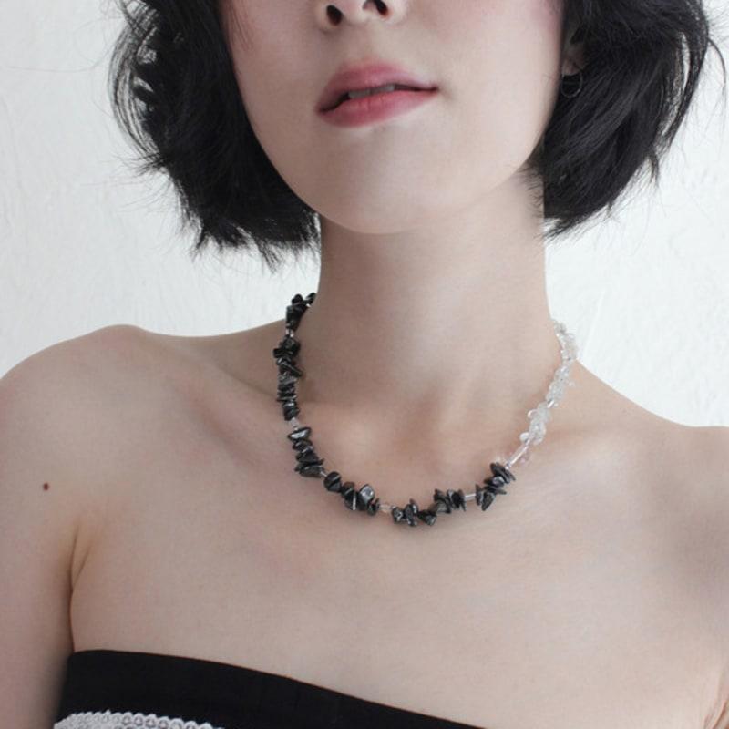 Rubati Necklace_AUBE Hematite Crystal Necklace