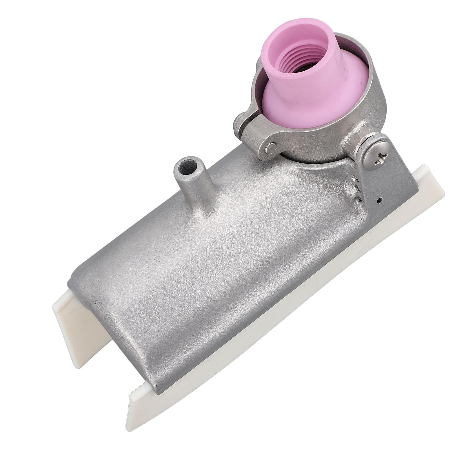 

Ti Alloy Welding Trailing Shield 90 Degree Right Angle TIG Guard Cover with 1 8 Inch Wedge Chuck and Gas Lens Body