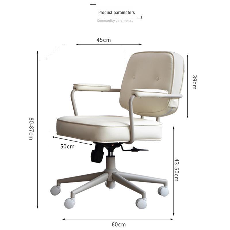 Ergonomic Swivel Office Chair with Backrest for Study, Bedroom, or Live Broadcast