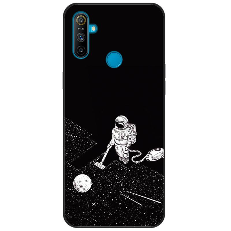 For Realme C3 Case Cover Soft Silicone TPU Patterned Back Cover For OPPO Realme C3 RMX2020 C 3 RealmeC3 Cartoon Phone Case Funda
