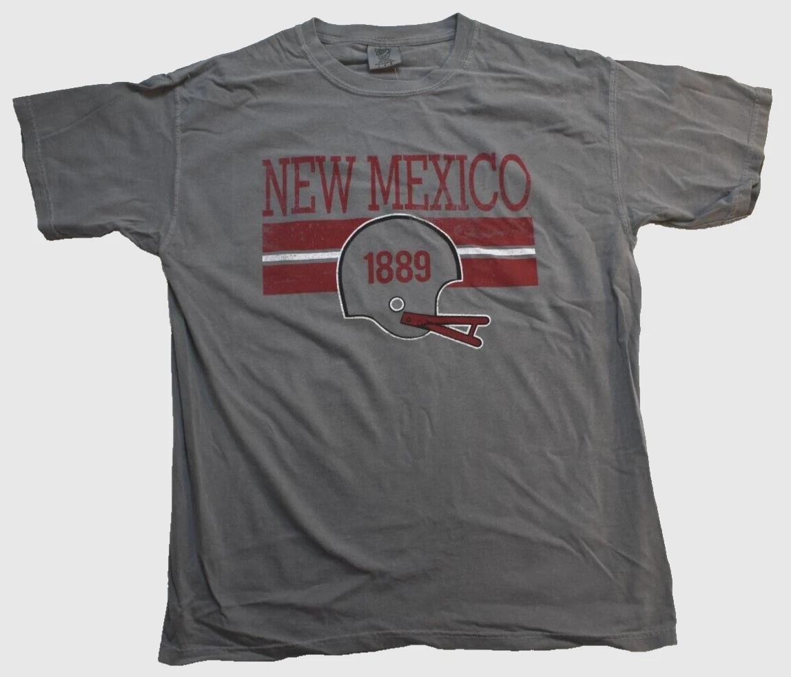 Мужская футболка Comfort Colors с ретро-графикой New Mexico Lobos Football Новая M-2XL 4XL