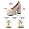Versatile back tie bow Mary Jane shoes two wear light mouth single shoes women's summer fashion retro high heels