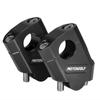 CNC Schwarz 22mm 7/8" Motorradlenker Riser Montageklemme Adapter