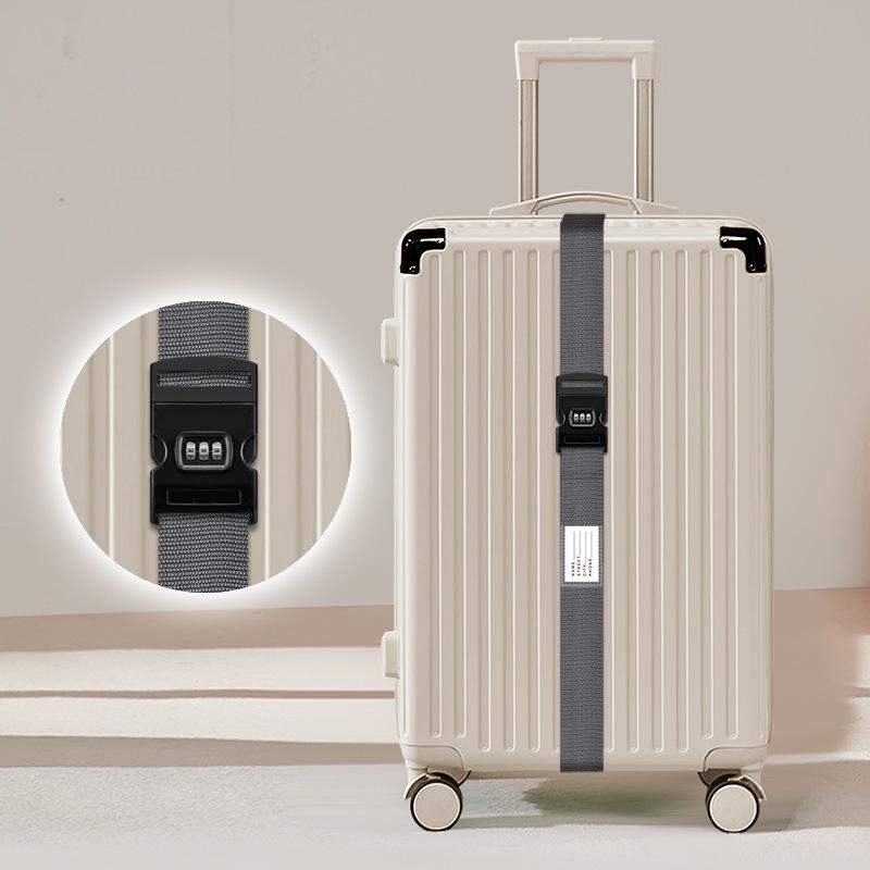 Luggage Strap: One-Word Cross Design, No Combination Lock