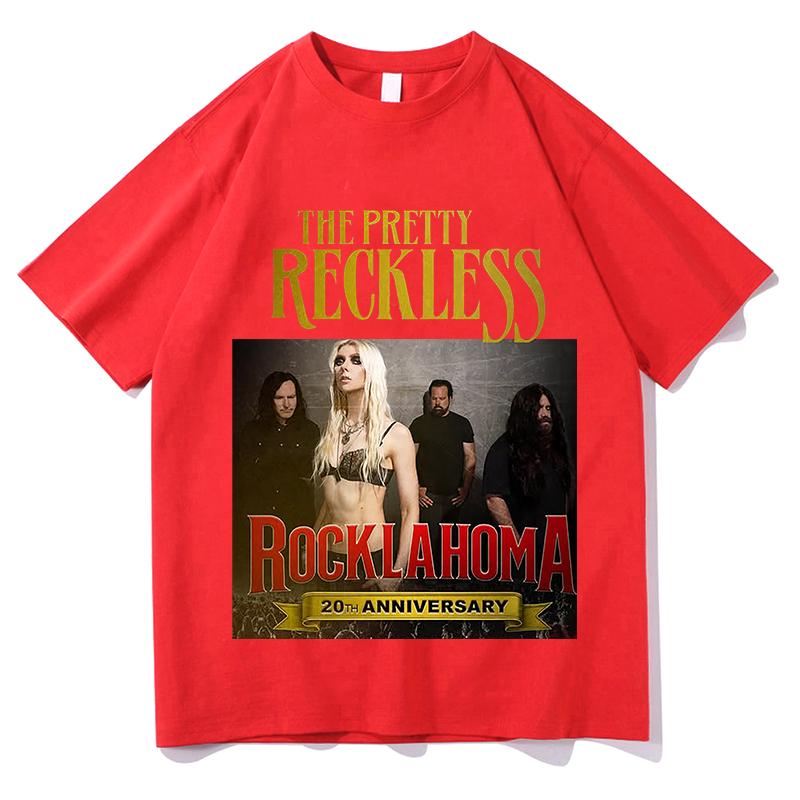 

The Pretty Reckless When I Wake Up Tshirts Women Unisex Cotton Wash Clothes Trend Pure Casual Short Sleeve Aesthetic Tops Clothes S