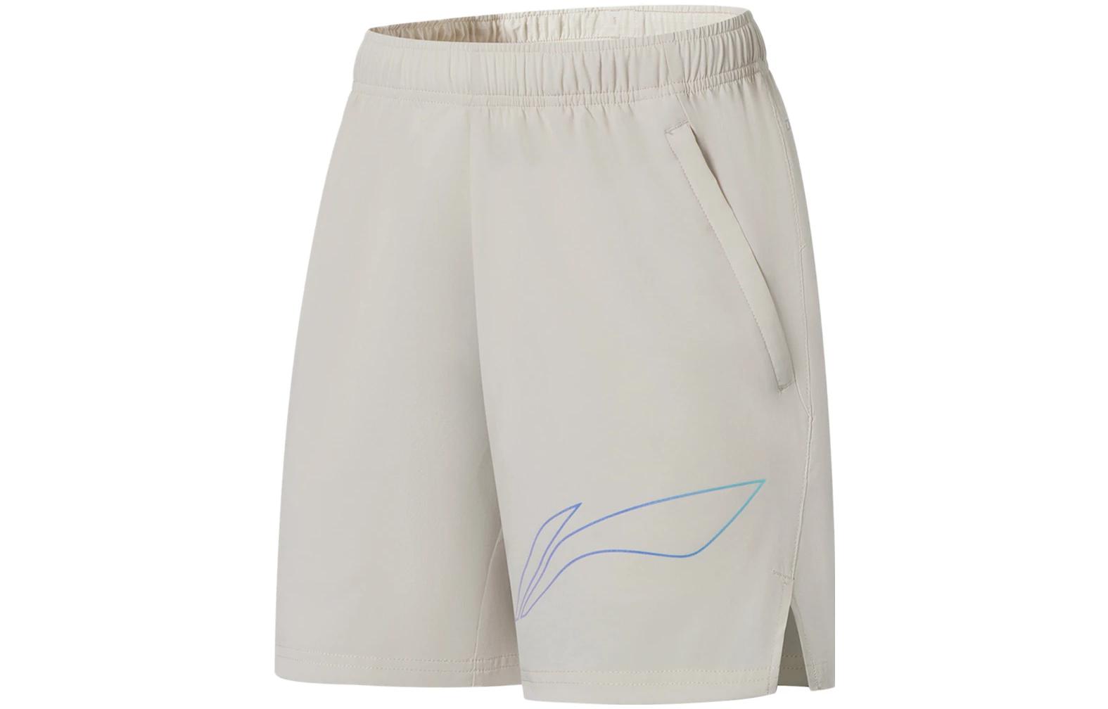Li Ning Running Collection Shorts Men s Pearl White AKSS513-1 XXXL