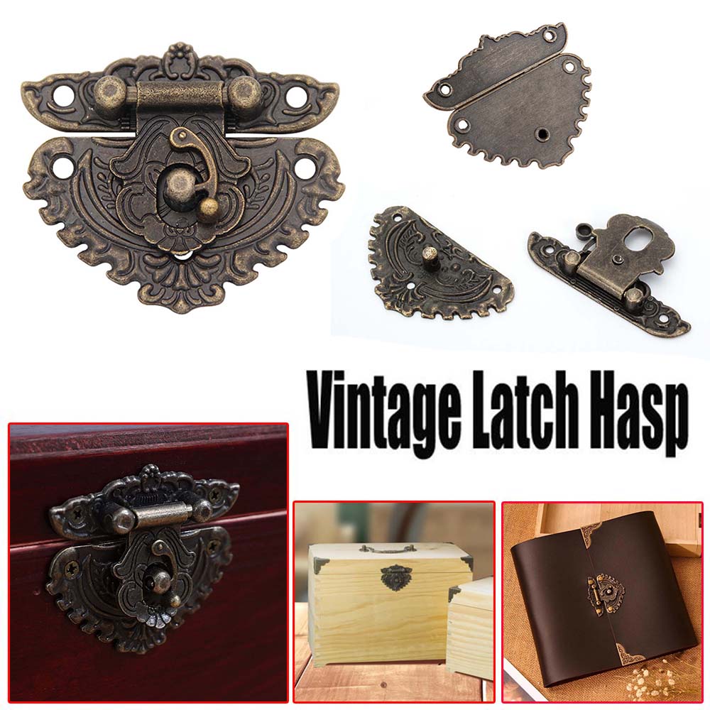 

Cabinet Hinges for Jewelry Wooden Box Hasp Locks Furniture Hardware Locks Buckle Hardware Tools