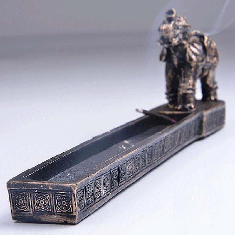 Home Office Yoga Club Decoration Incense Burner Stick Incense Burner Backflow Southeast Asian Elephant Modelling Handmade