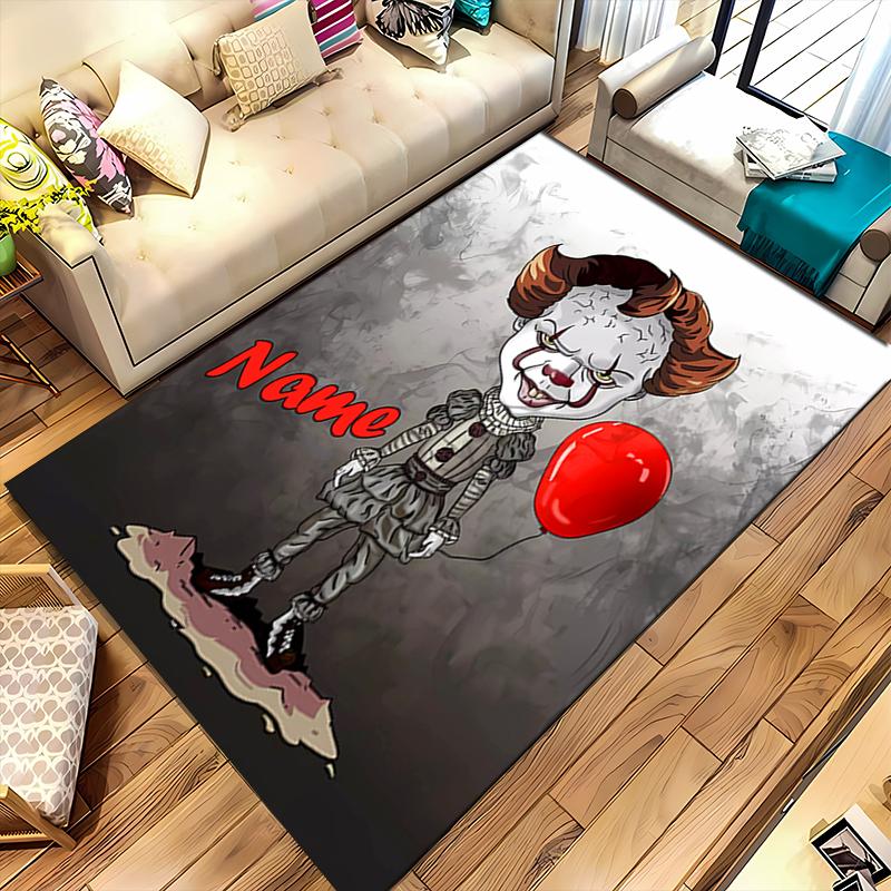 Custom personalization Pennywise the Dancing Clown Area Rug - Perfect For Kitchen, Bathroom,Laundry Room Decor Large Size Available,Gift All Seasons