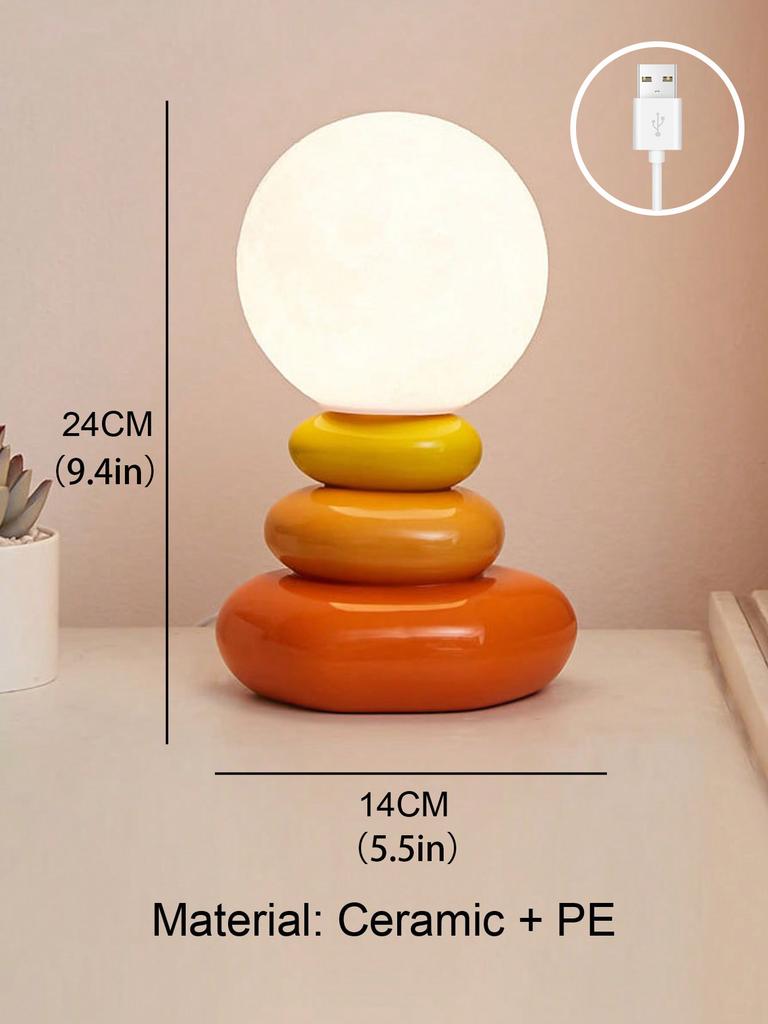 LED Pink/blue/orangr/green/white Lampshade Mood Lighting Table lamp,Bedroom Bedside Lamp,Night Light,Nordic Desk Decorating Item