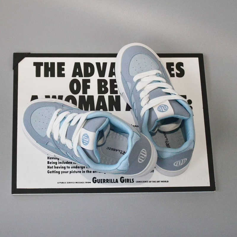 Fashion With Ties Flat-heeled Brown Shoes For Womens Hiking Shoes Ladies Hiking Boot Sneakers Sport Designers Skor Sneakersy Style