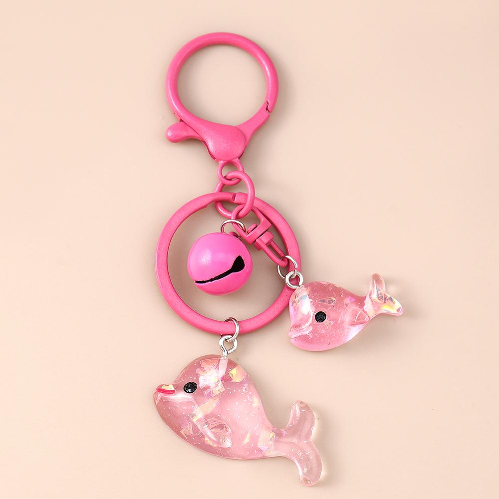 Cute Resin Starfish Gold Fish Keychain Women Girls Key Ring Pendants Handbag Decor DIY Kid's Jewelry Gifts