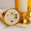 2Pcs Creative Electronic Candle Light Cordless Decorative Warm Glowing Candles with Light String Portable Simulated Candle Light