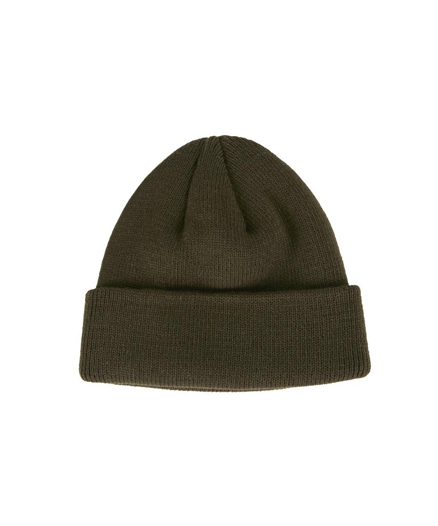 Bajal Monogram Label Beanie Khaki