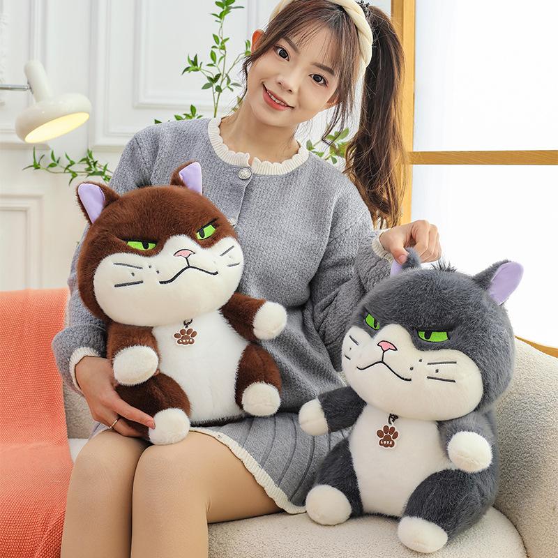 New Lucifer Cat Plush Toy with Brand Funny Cat Doll Doll Scratching Machine Doll Gift Exchange