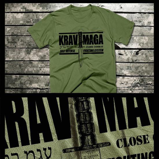 

Krav Maga T-shirt Special Forces Military Martial Arts Combat Defense CQB tee 3XL
