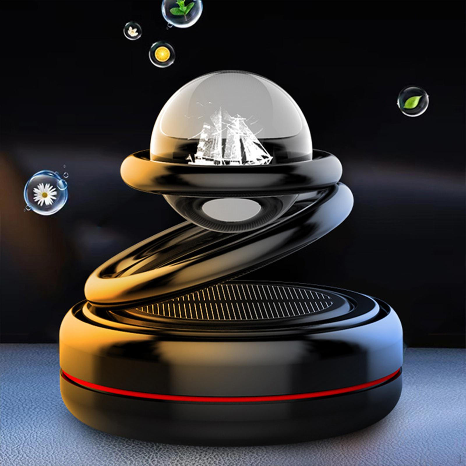 

Солнечный автомобильный освежитель воздуха в форме планеты, вращающийся, креативный, компактный, с шариком для автомобиля C Black