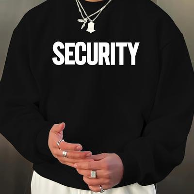 Fleece Lined, Men's Crew Neck Sweatshirt, Ideal for Winter Commute