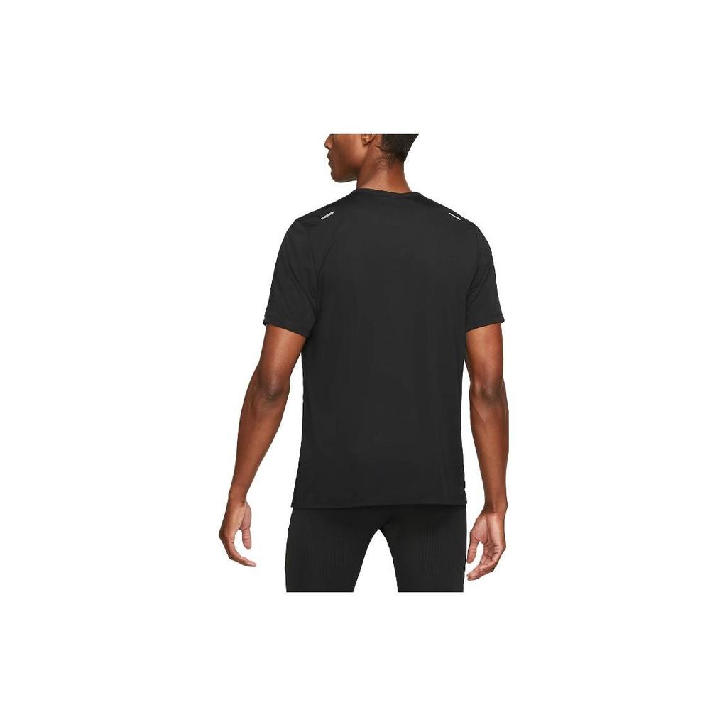 Nike Solid Color Logo Pullover Crewneck T-Shirt Men Tops Black CZ9184-013