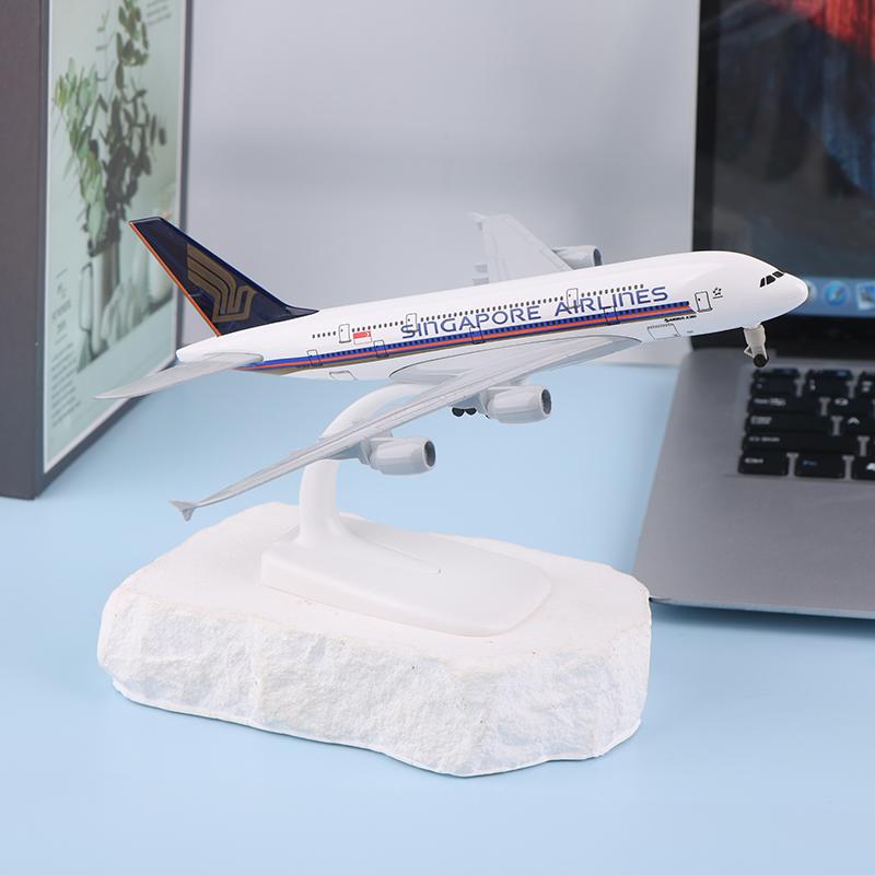 

Модель самолета 20 см Boeing A380 Singapore Airlines Самолет Сплав Модель самолета-симулятора Самолет Для детей Игрушки Рождественский подарок One Size