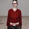 Korean Spicy Girl Women's Slim V-Neck Cardigan 
