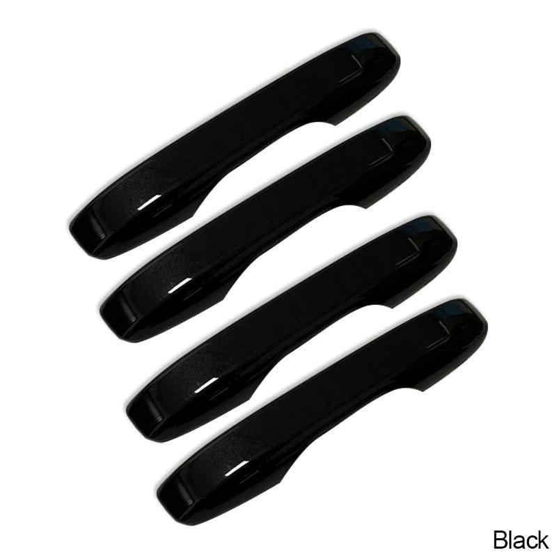 4PCS Car Door Handle Frame Sticker For Honda Civic 11th 2022 Car Styling Glossy Black Cover Catch Cap Trim